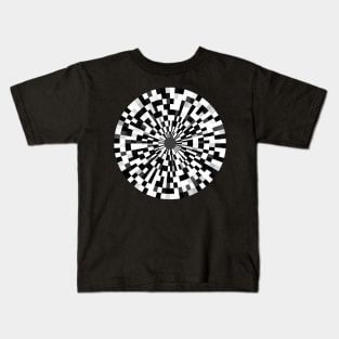 Mod Op Art Code Kids T-Shirt